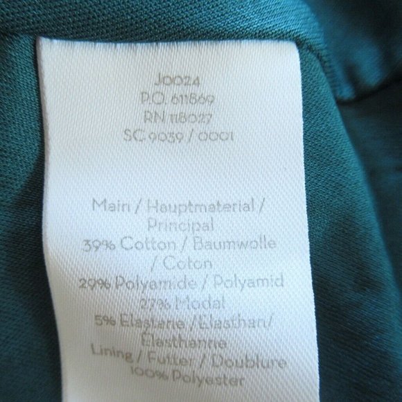 Boden Irene Ponte Knit Dress US 6 UK 10 Green Fit Flare 3/4 Sleeve J0024 - Picture 7 of 8
